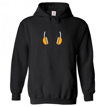 Headphones Classic Unisex Kids and Adults Pullover Hoodie For Music Lovers